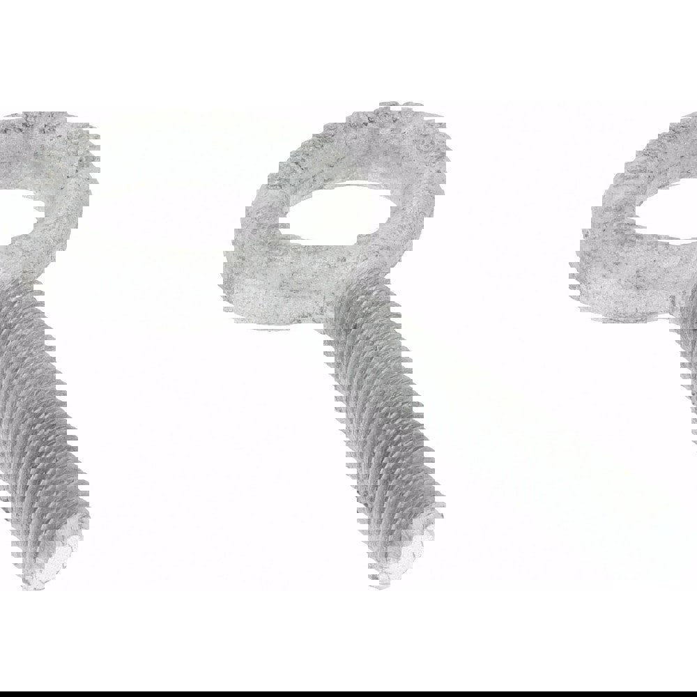 Fixed Lifting Eye Bolt: Without Shoulder, 1,400 lb Capacity, 3/8-16 Thread, Grade C-1035 Steel